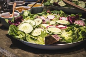 Free healthy vegetable salad platter